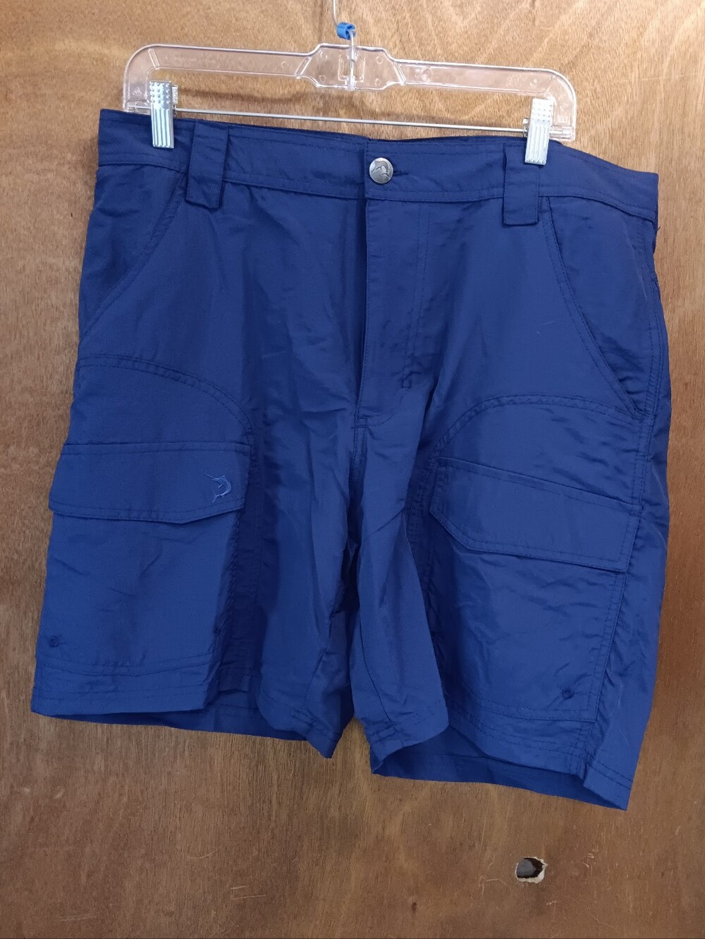 men's Blue Cargo Shorts - Lightweight Outdoor Style
